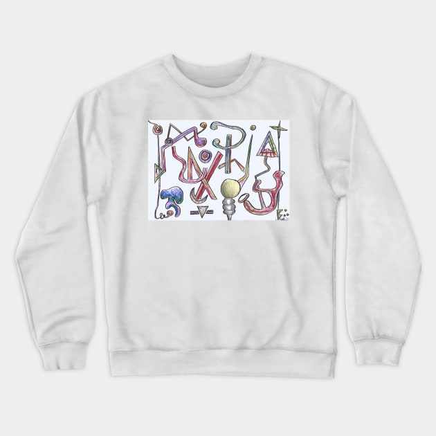 Alien Graff Crewneck Sweatshirt by LukeMargetts